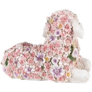 Clayre & Eef 6PR4879 Decoratie Schaap 25x13x16 cm Roze