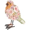 Clayre & Eef 6PR4882 Decoratie Vogel 7x10x12 cm Roze