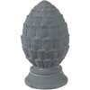 Clayre & Eef 6TE0474 Decoratie Dennenappel Ø 10x18 cm Grijs