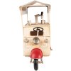 Clayre & Eef 6Y4952 Model Biertrolley Driewieler 30x12x24 cm Blauw - Beige