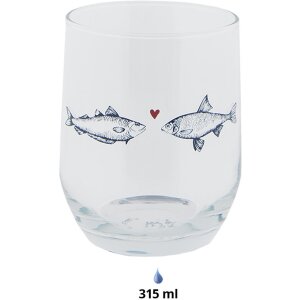 Clayre & Eef SSFGL0002 Drinkglas Ø 8x9 cm -...