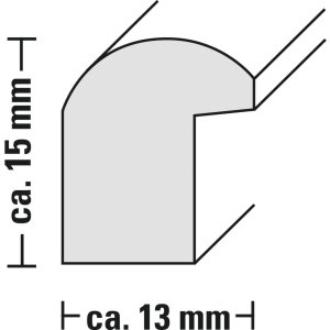 Hama Kunststof Lijst Schommel 20x30 cm zilver