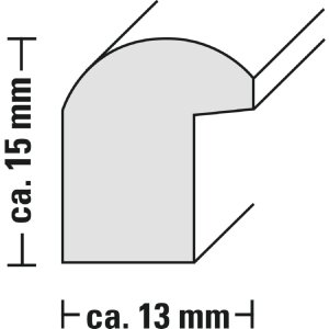 Hama Kunststof Lijst Schommel 21x29,7 cm wit