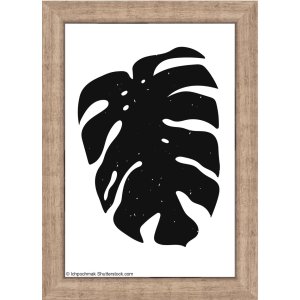 Walther Houten Lijst Liv Monstera 10x15 cm Grijs