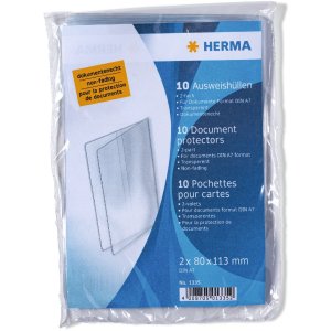 HERMA 1335 Identiteitskaarthouder 2xDIN A7 Transparant