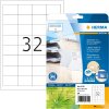 HERMA 10702 Etiketten gerecycled papier A4 48,3x33,8mm wit permanent