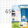 HERMA 10725 Etiketten van gerecycled papier A4 38,1x21,2 mm wit met permanente kleefstof