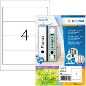 HERMA 10740 Mapetiketten A4 192x61mm wit permanent...