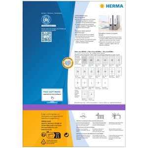 HERMA 10740 Mapetiketten A4 192x61mm wit permanent...