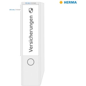 HERMA 10740 Mapetiketten A4 192x61mm wit permanent gerecycled papier