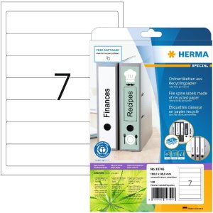 HERMA 10745 Mapetiketten A4 192x38mm wit permanent...