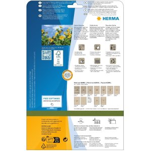 HERMA 10753 Etiketten Silphie papier 70x36mm natuurlijk...