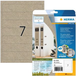 HERMA 10759 Mapetiketten A4 192x38mm natuurlijk bruin...