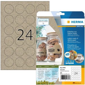 HERMA 10761 Etiketten Silphie papier A4 Ø 40 mm...