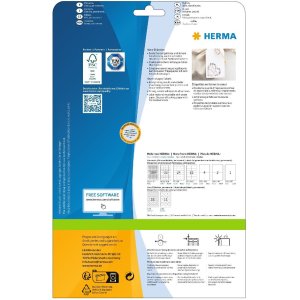 HERMA 10790 PREMIUM hartetiketten A4, Ø 35 mm, wit, permanent klevend