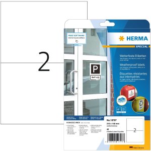 HERMA 10797 Weerbestendige etiketten A4 210x148 mm wit...