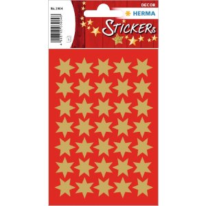 HERMA 15500 Decoratieve stickers kerststerren goud set