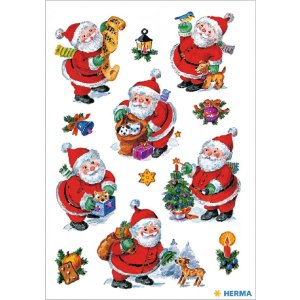 HERMA 15502 Decoratiestickers kerstmotieven gekleurde set