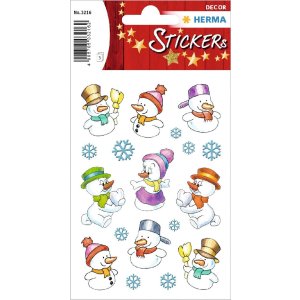 HERMA 15502 Decoratiestickers kerstmotieven gekleurde set