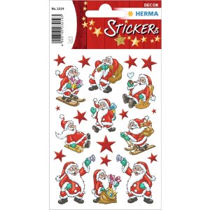 HERMA 15502 Decoratiestickers kerstmotieven gekleurde set