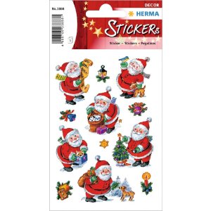 HERMA 15502 Decoratiestickers kerstmotieven gekleurde set