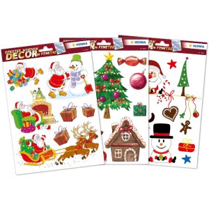 HERMA 15548 Set raamstickers kerst kindermotieven 25 stuks