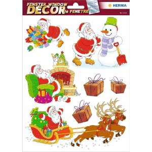 HERMA 15548 Set raamstickers kerst kindermotieven 25 stuks