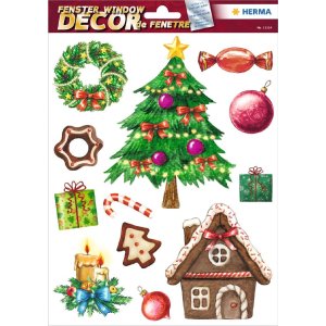 HERMA 15548 Set raamstickers kerst kindermotieven 25 stuks