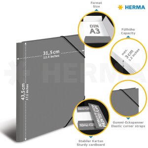 HERMA 19633 A3 Fritz de worm kartonnen map