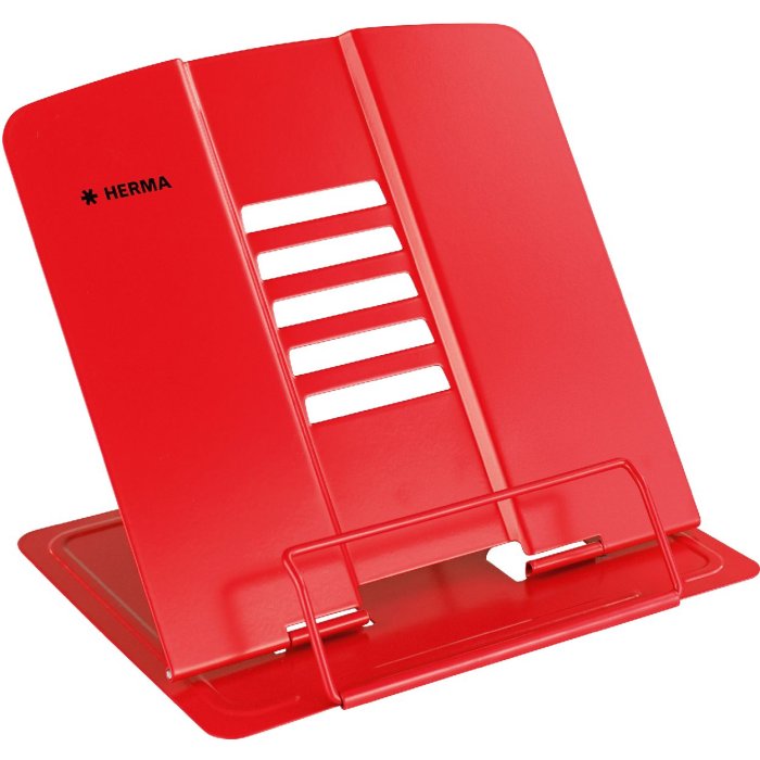 HERMA 19973 Leesstandaard rood 5 niveaus verstelbaar antislip