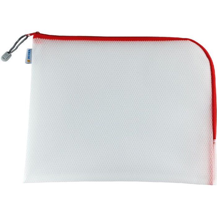 HERMA 20014 Universele zak A4+ 36x28cm rood met ritssluiting