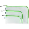 HERMA 20016 Universele zak A4+ 36x28cm groen met ritssluiting