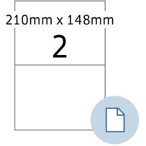 HERMA 58102 Etiketten A4 PE folie wit 210x148,50mm 250...