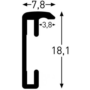 Nielsen Aluminium Lijst Accent 59,4x84,1 cm zilver mat