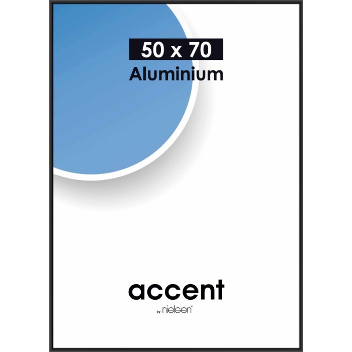 Nielsen aluminium lijst Accent 42x59,4 cm DIN A2 zwart mat