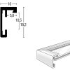 Nielsen Aluminium Fotolijst C2 structuur grijs mat 21x29,7 cm acrylglas