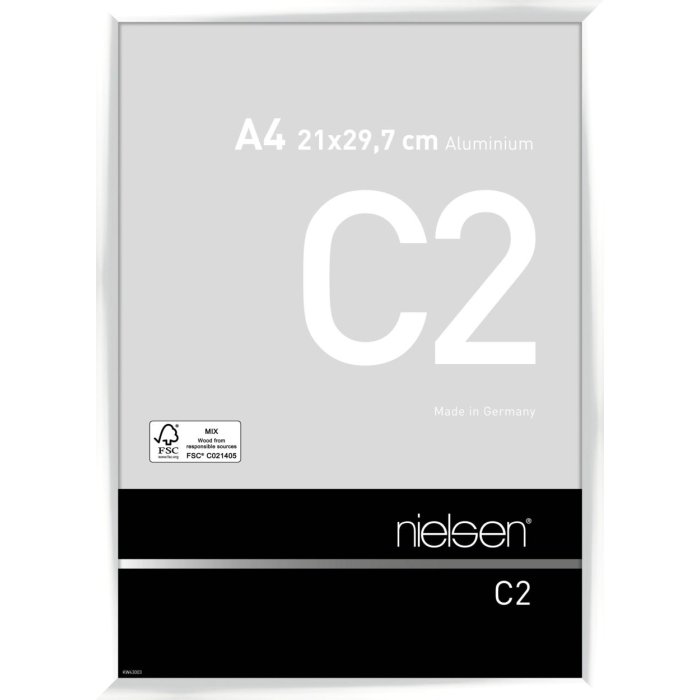 Nielsen Aluminium Fotolijst C2 wit glanzend 21x29,7 cm Acrylglas