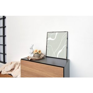 Nielsen Aluminium Fotolijst C2 structuur grijs mat 70x100 cm acrylglas