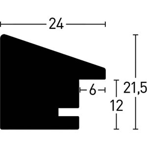 Nielsen Houten Fotolijst Essential kers 4 fotos 10x15 cm (25x60 cm)