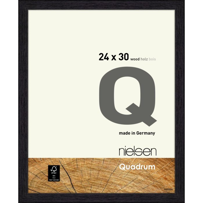 Nielsen Houten Veranderlijst Quadrum 24x30 cm raaf zwart