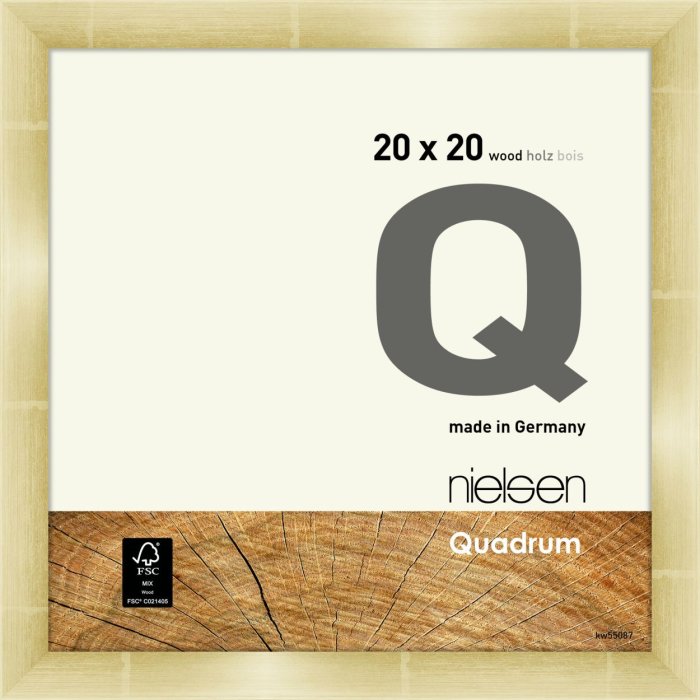 Nielsen Houten Snaplijst Kwadraat 20x20 cm goud