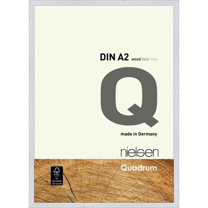 Nielsen Houten Snaplijst Quadrum 42x59,4 cm sneeuwwit