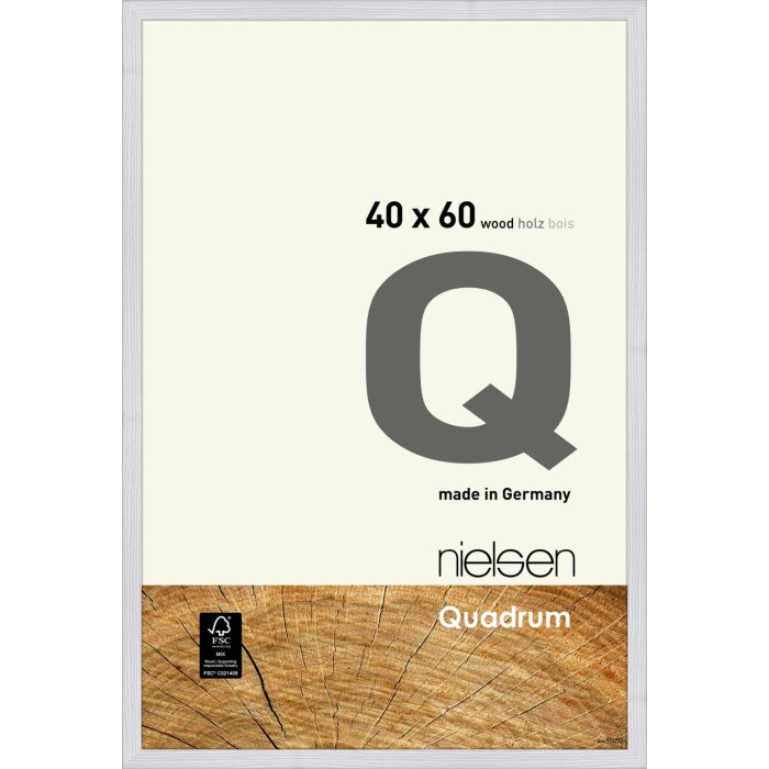 Nielsen Houten Snaplijst Quadrum 40x60 cm Sneeuwwit