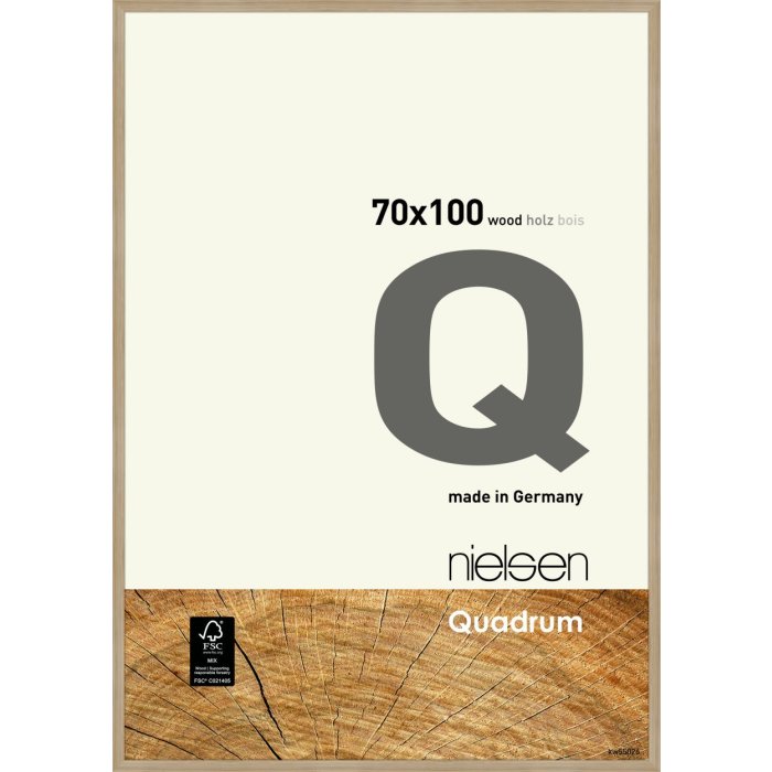 Nielsen Houten Veranderrek Quadrum 70x100 cm natuurlijk eiken