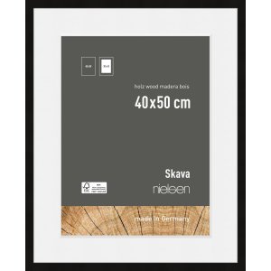 Nielsen Houten Fotolijst Skava Zwart 40x50 cm met...