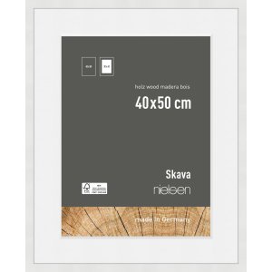 Nielsen Houten Fotolijst Skava Wit 40x50 cm met...