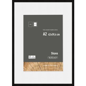 Nielsen Houten Fotolijst Skava zwart 42x59,4 cm met...