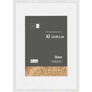 Nielsen Houten Fotolijst Skava wit 42x59,4 cm met...