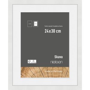 Nielsen Houten Fotolijst Skava Wit 24x30 cm met...