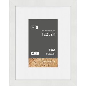 Nielsen Houten Fotolijst Skava Wit 15x20 cm met...